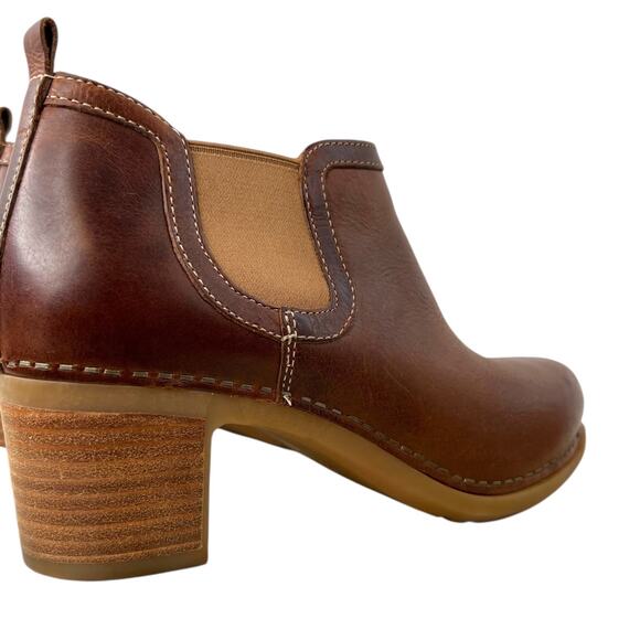 DANSKO Harlene Leather Boot 2.25" Heel Slip-On Women’s Size EU 37 = US 6.5–7 - Picture 8 of 16